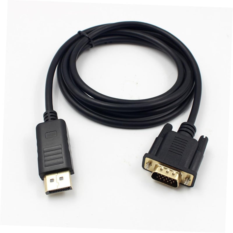 Displayport To VGA Cable Gold Plated Male To Male For Laptop Monitor Connection - Image 5